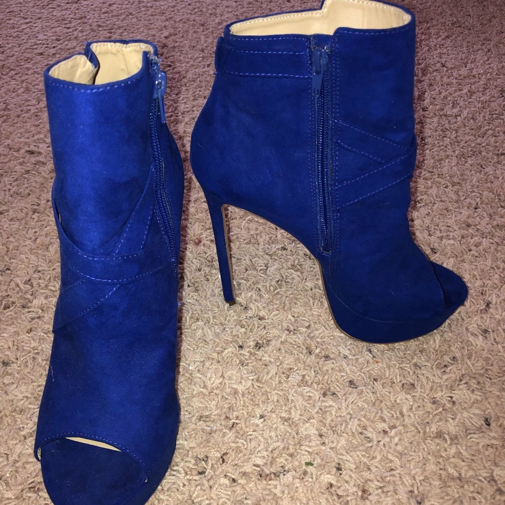 Blue heels